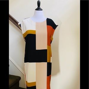 Color black shift dress